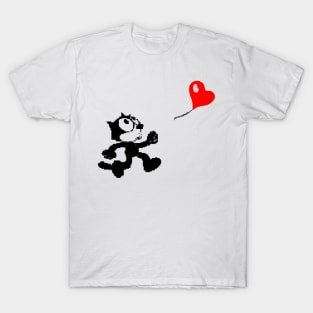 Banksy Balloon Cat T-Shirt